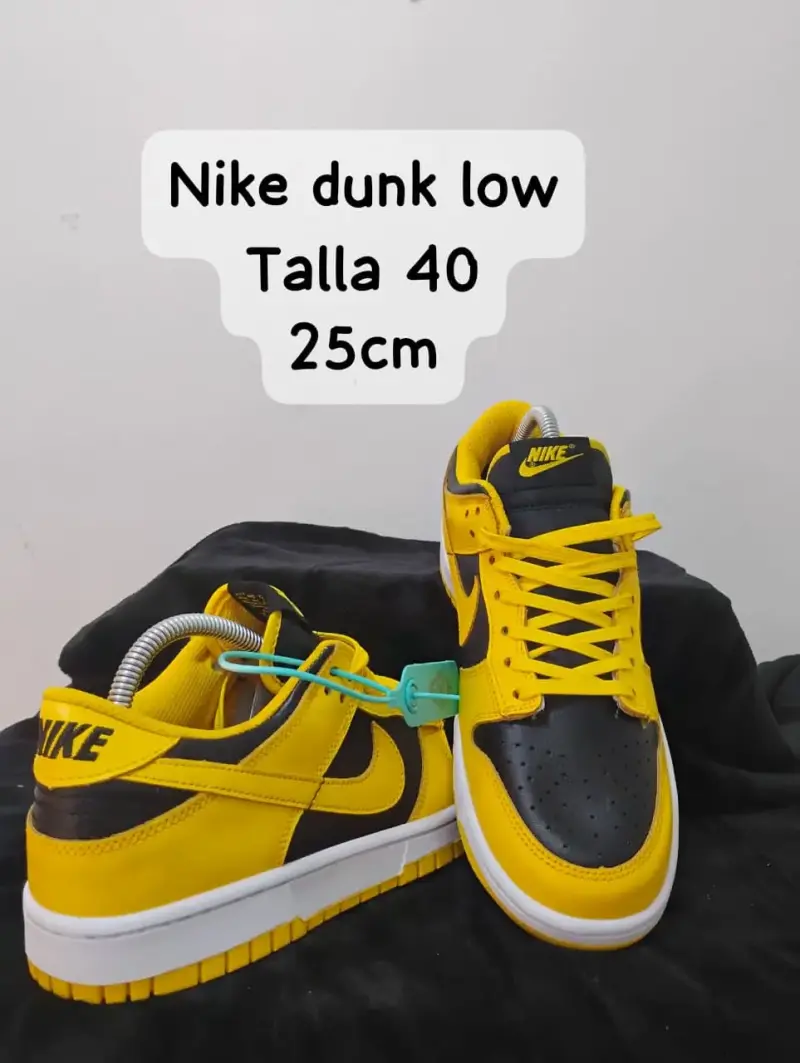 Zapatillas Nike Dunk Low Talla 40 Amarillas