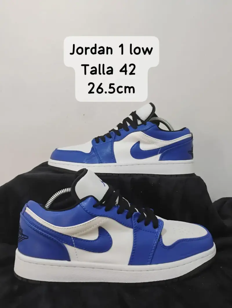 Zapatillas Jordan 1 Low Azul Talla 42