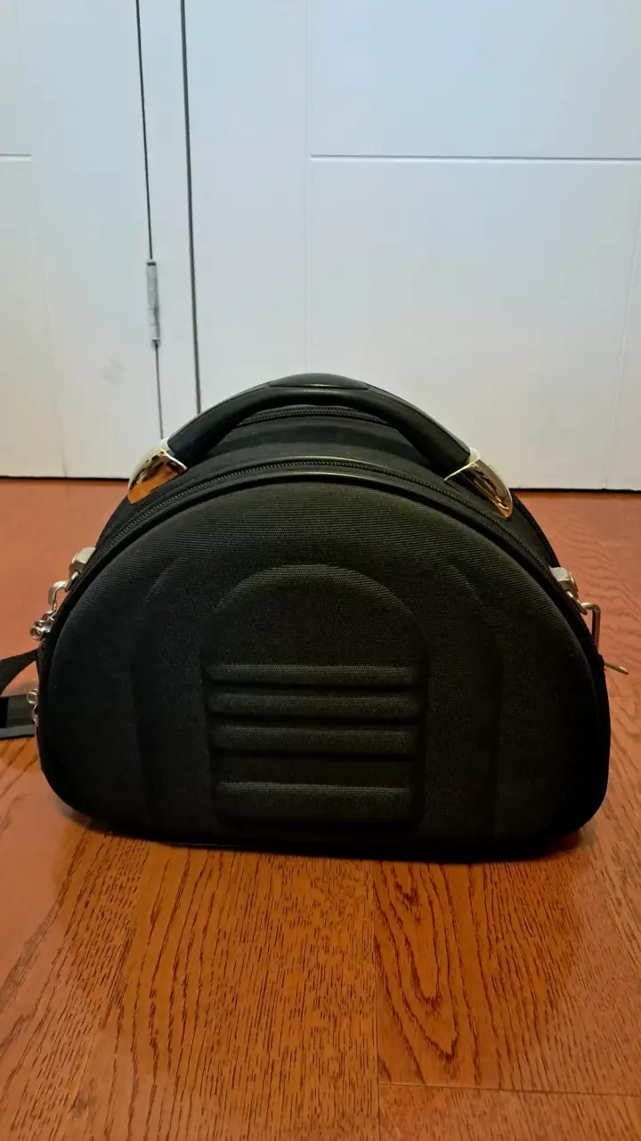 Bolso negro Ital France con correa ajustable - 2