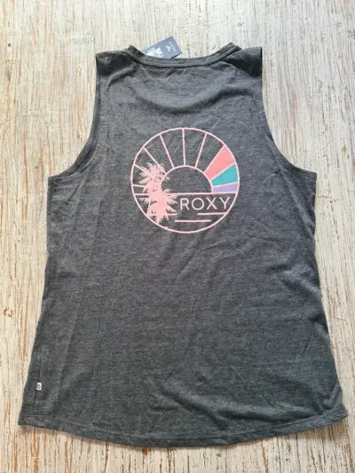 Polera sin mangas Roxy gris - miniatura 2