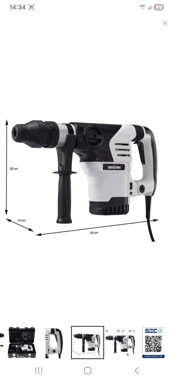 Rotomartillo Ubermann 10J SDS-Max 1108 - 3