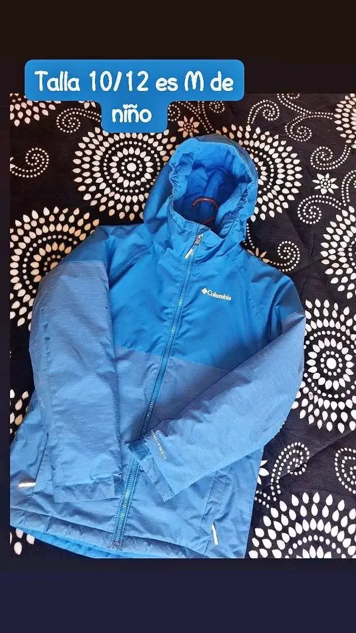 Chaqueta azul Columbia para niño talla M
