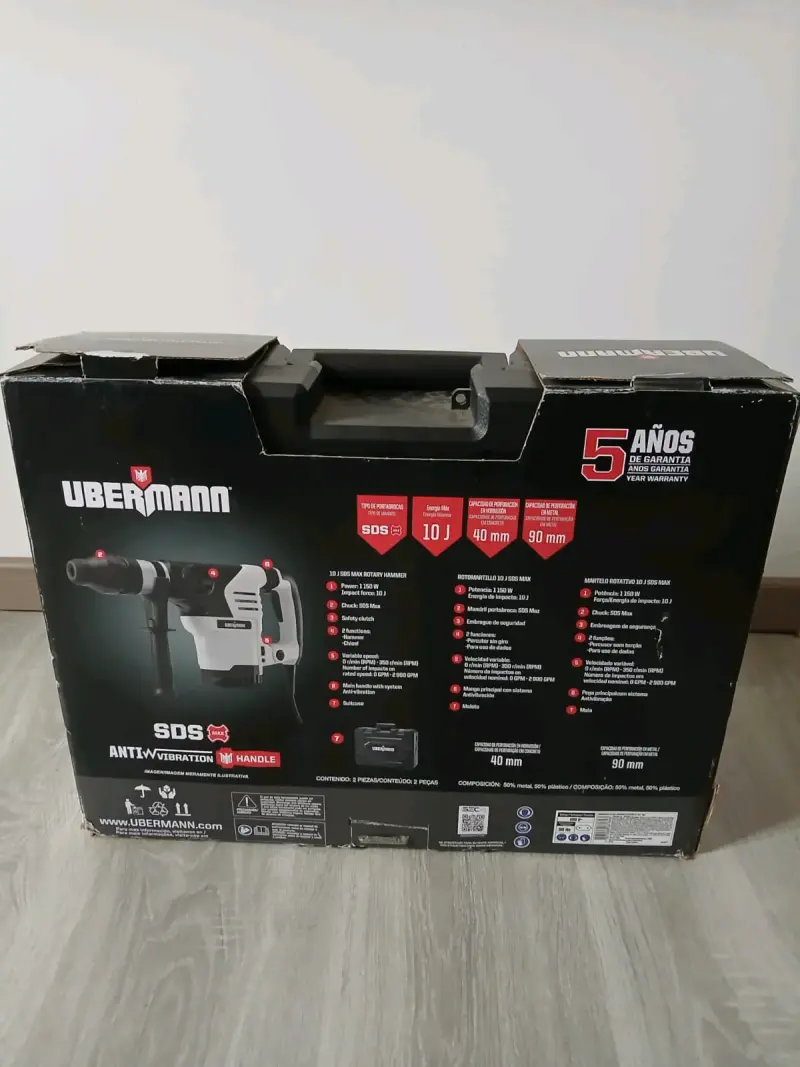Rotomartillo Ubermann 10J SDS-Max 1108 - 4