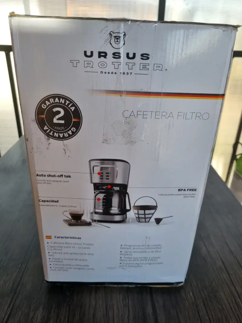 Cafetera Ursus Trotter digital 12 tazas - 2