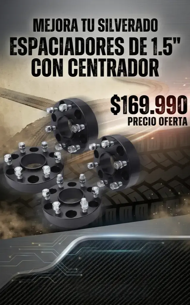Espaciadores de 1.5 pulgadas para Silverado