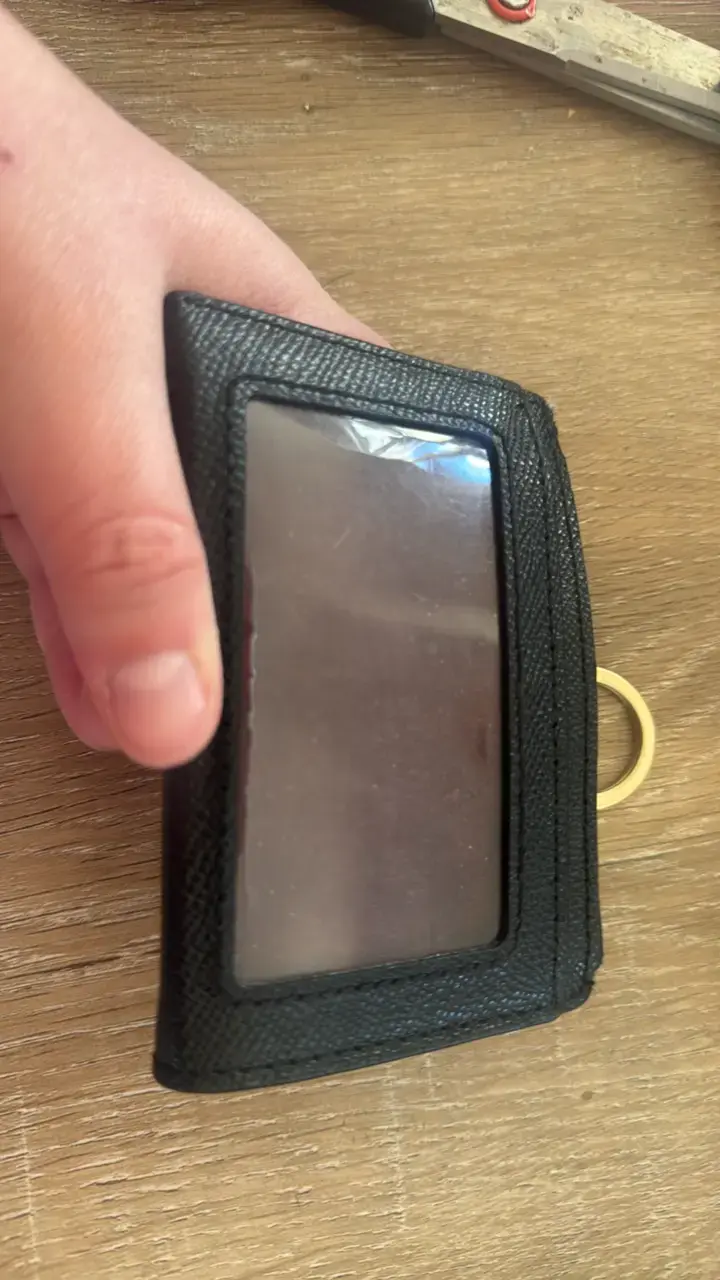 Monedero Coach negro con llavero - 5