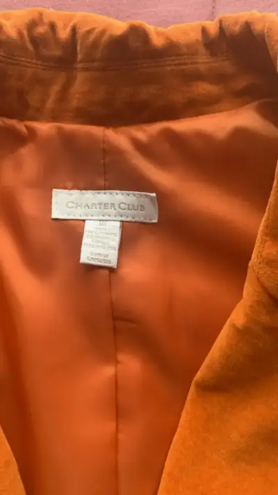 Blazer naranja para mujer en buen estado - miniatura 2