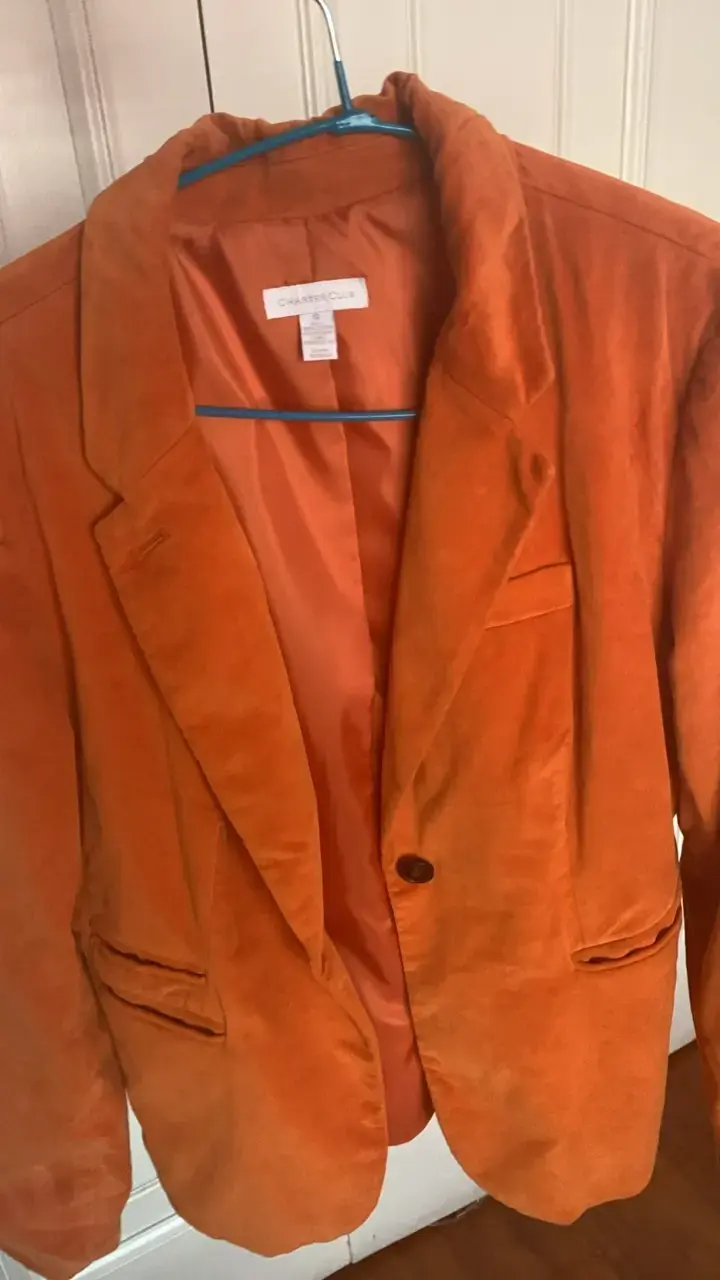 Blazer naranja para mujer en buen estado - 3
