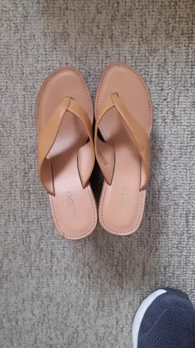 Sandalias plataforma corcho Aldo color beige - miniatura 4