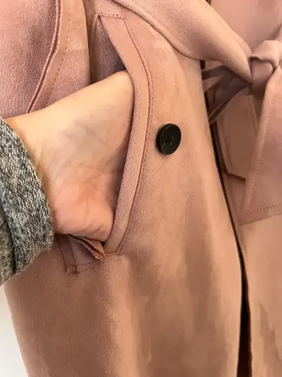Abrigo trench rosa marca Marquis - miniatura 6