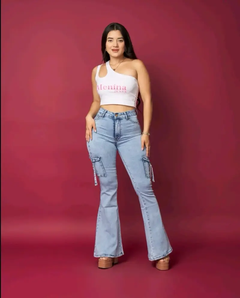 Jeans Menina cargo - 1