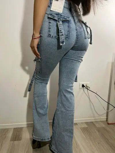 Jeans Menina cargo - miniatura 3