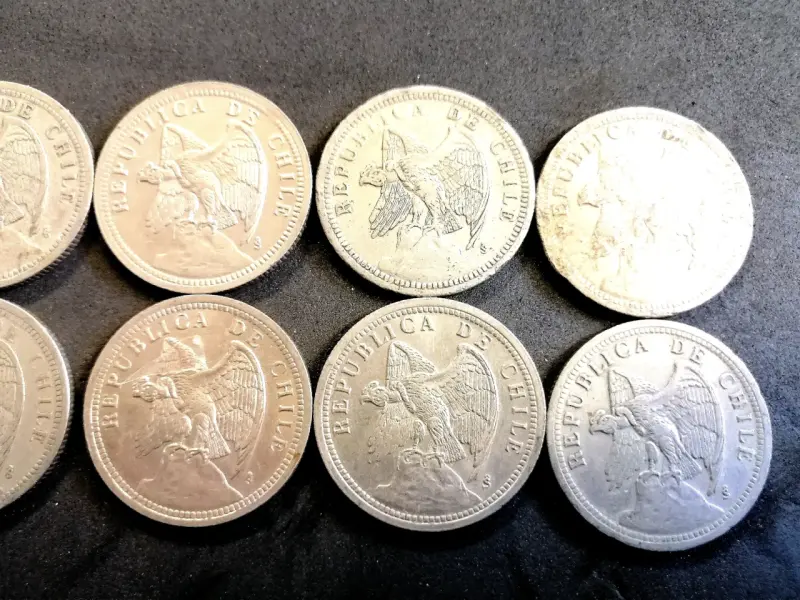 Monedas antiguas de Chile colección - 2