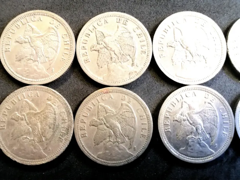 Monedas antiguas de Chile colección - 3