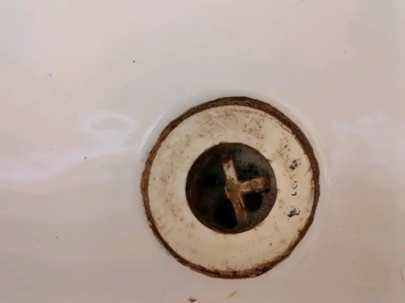 Lavamanos de cerámica con pedestal marca fanaloza - 6