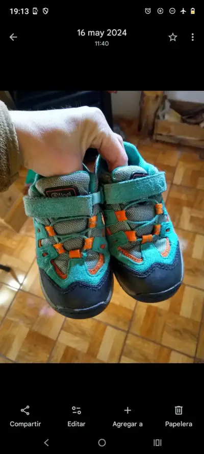 Zapatillas deportivas infantiles Lippi verde - miniatura 2