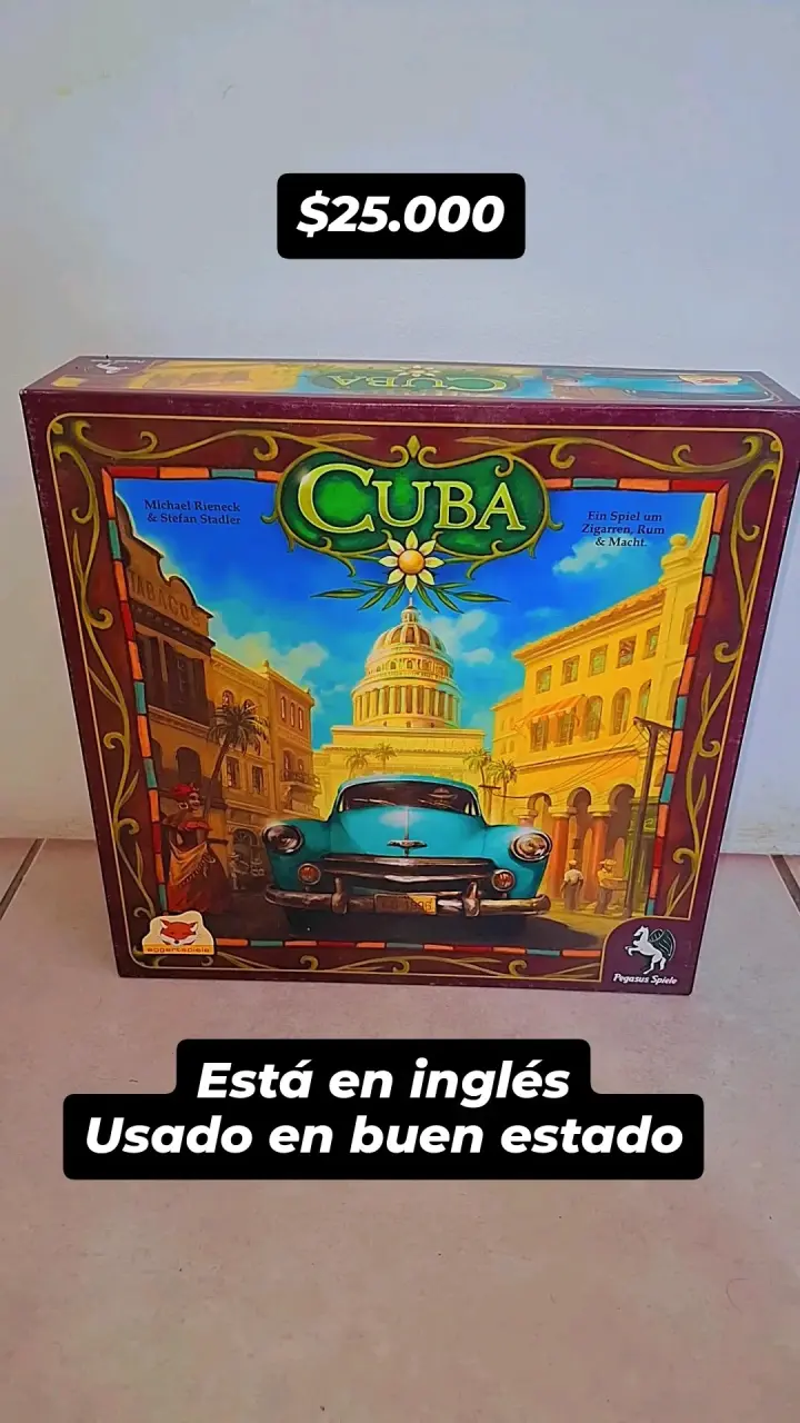 Juego de mesa Cuba en inglés usado