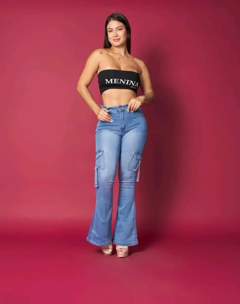 Jeans Menina Cargo - 1