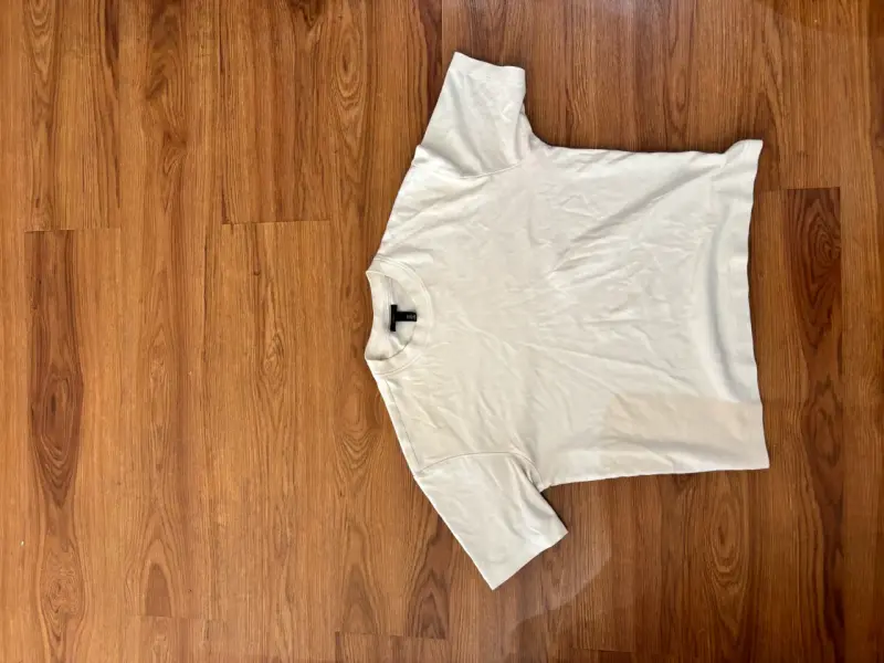 Polera blanca boxy fit hym - 2
