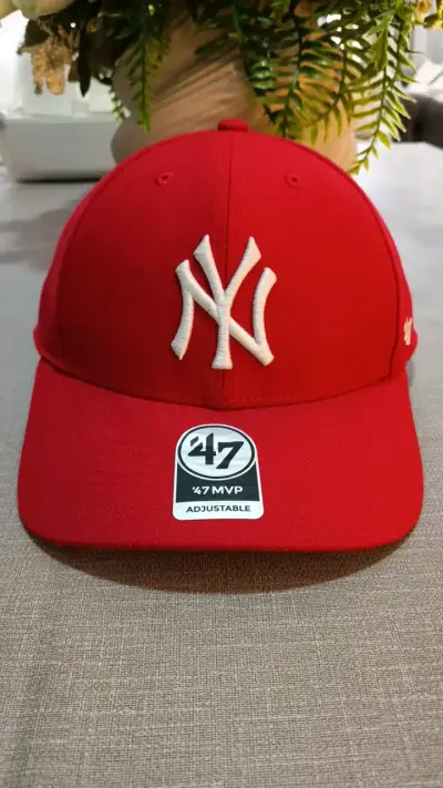 Gorra roja NY ajustable 47 MVP - miniatura 1
