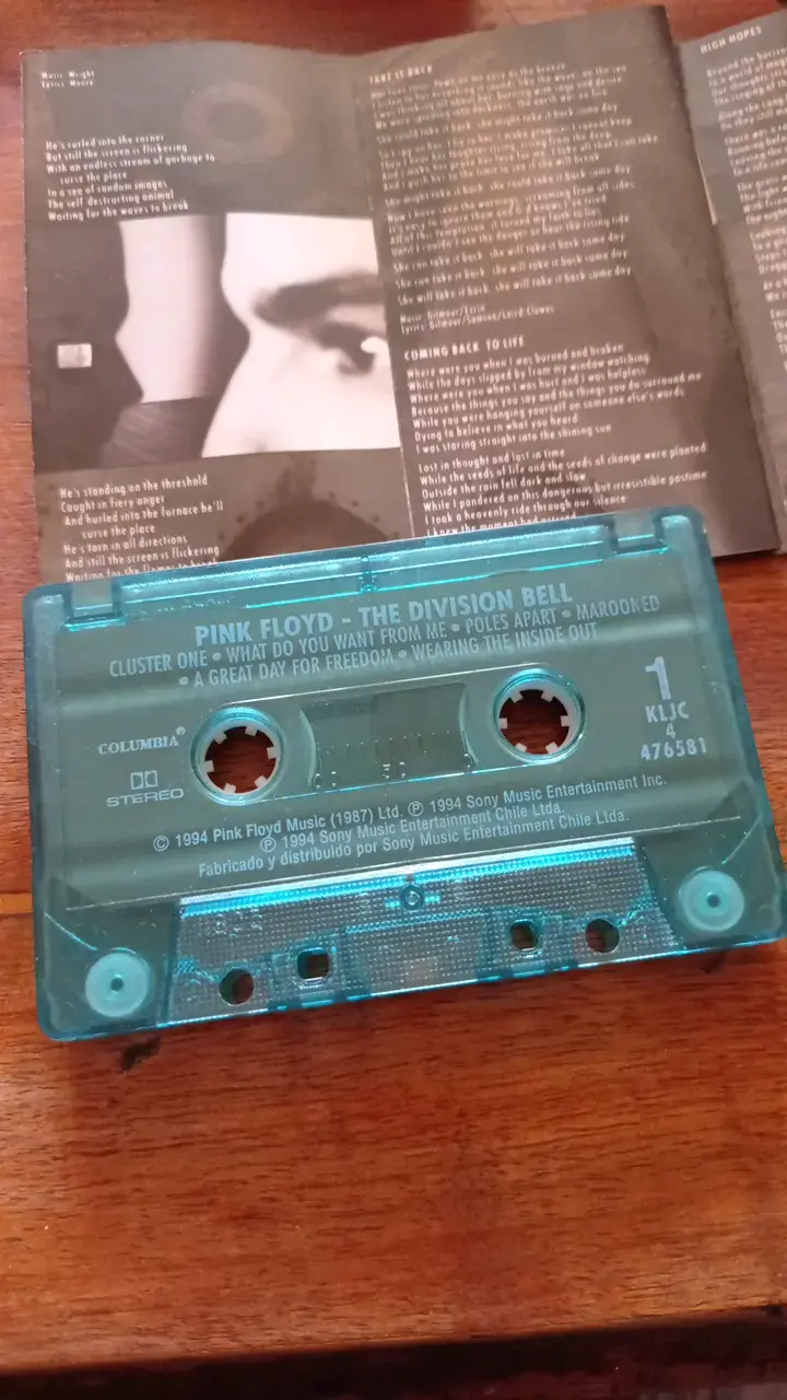 Cassette Pink Floyd The Division Bell - 3