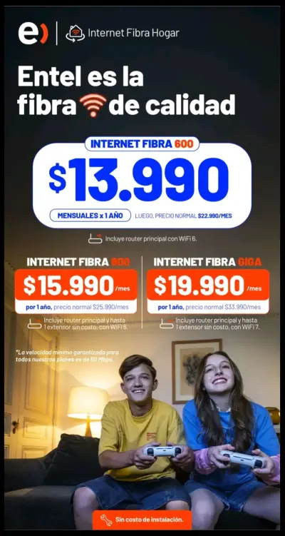 Fibra óptica entel - miniatura 1