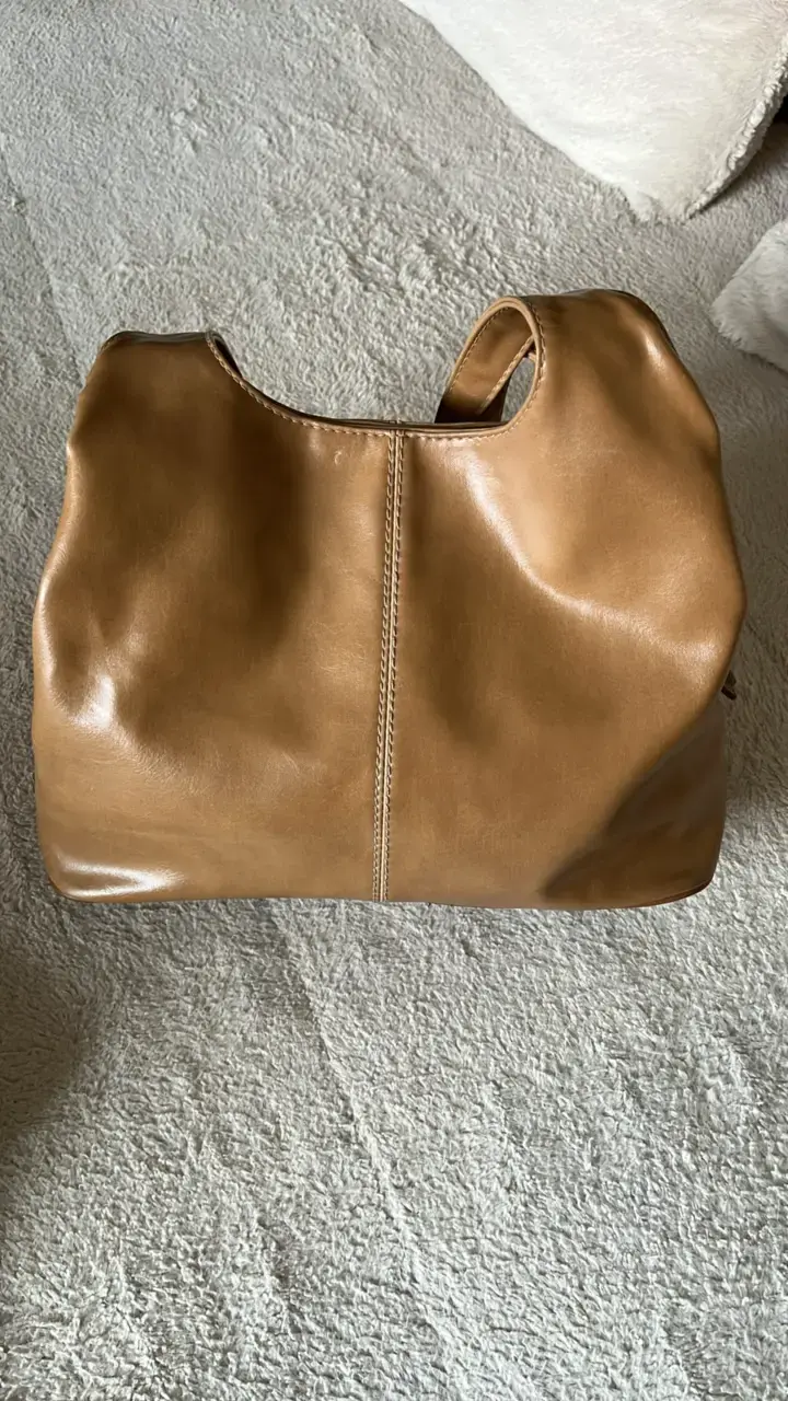 Bolso de cuero marrón elegante - 1