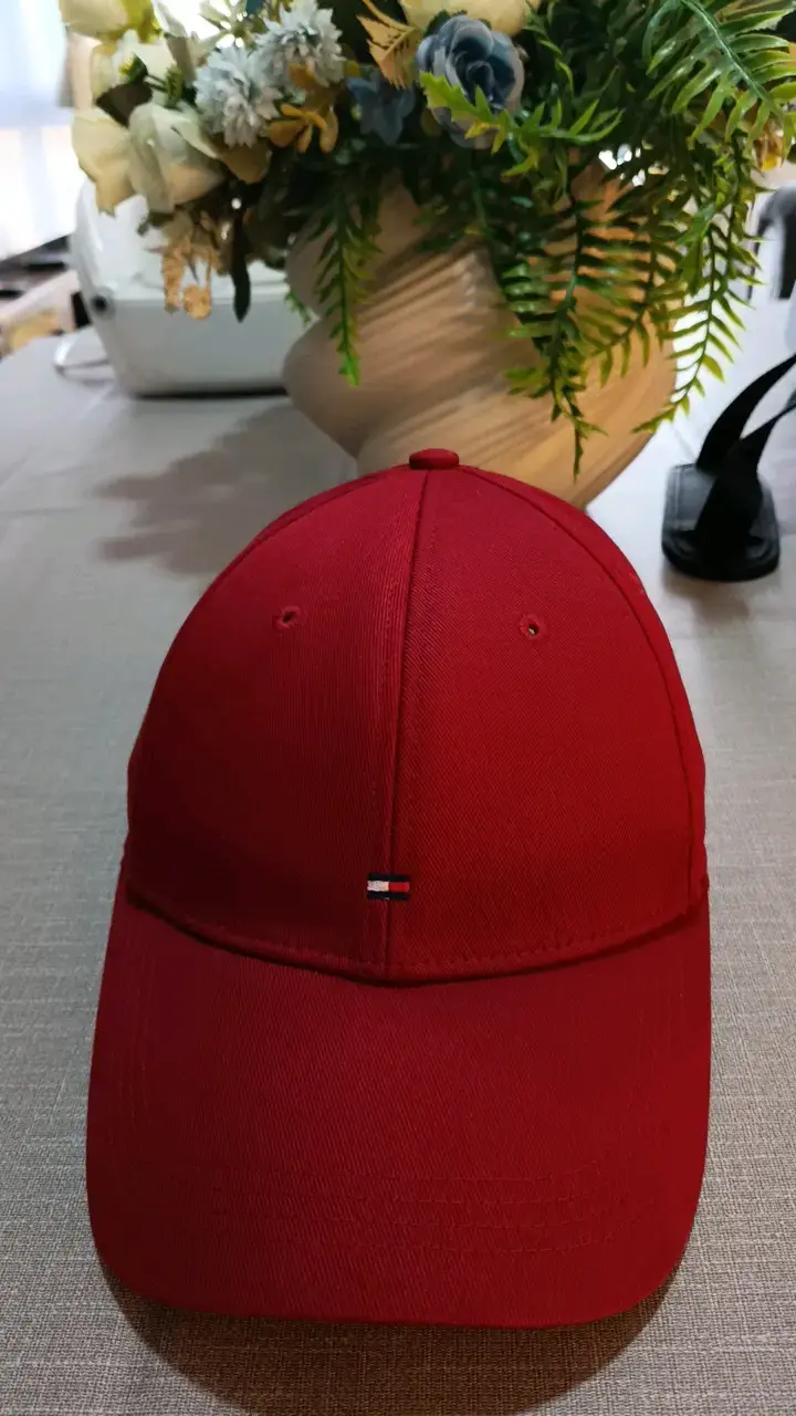 Gorra roja de algodón con logo Tommy Hilfiger - 2