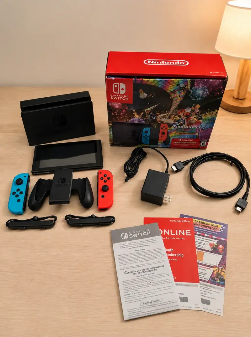 Consola Nintendo Switch + accesorios + juegos - 1