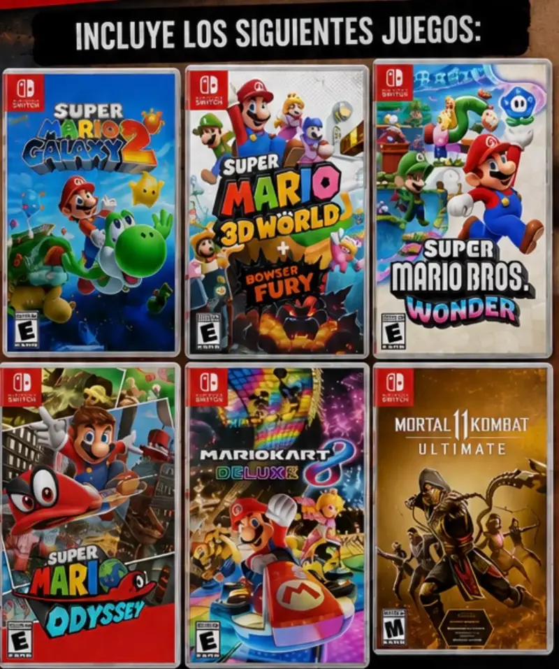 Consola Nintendo Switch + accesorios + juegos - 2
