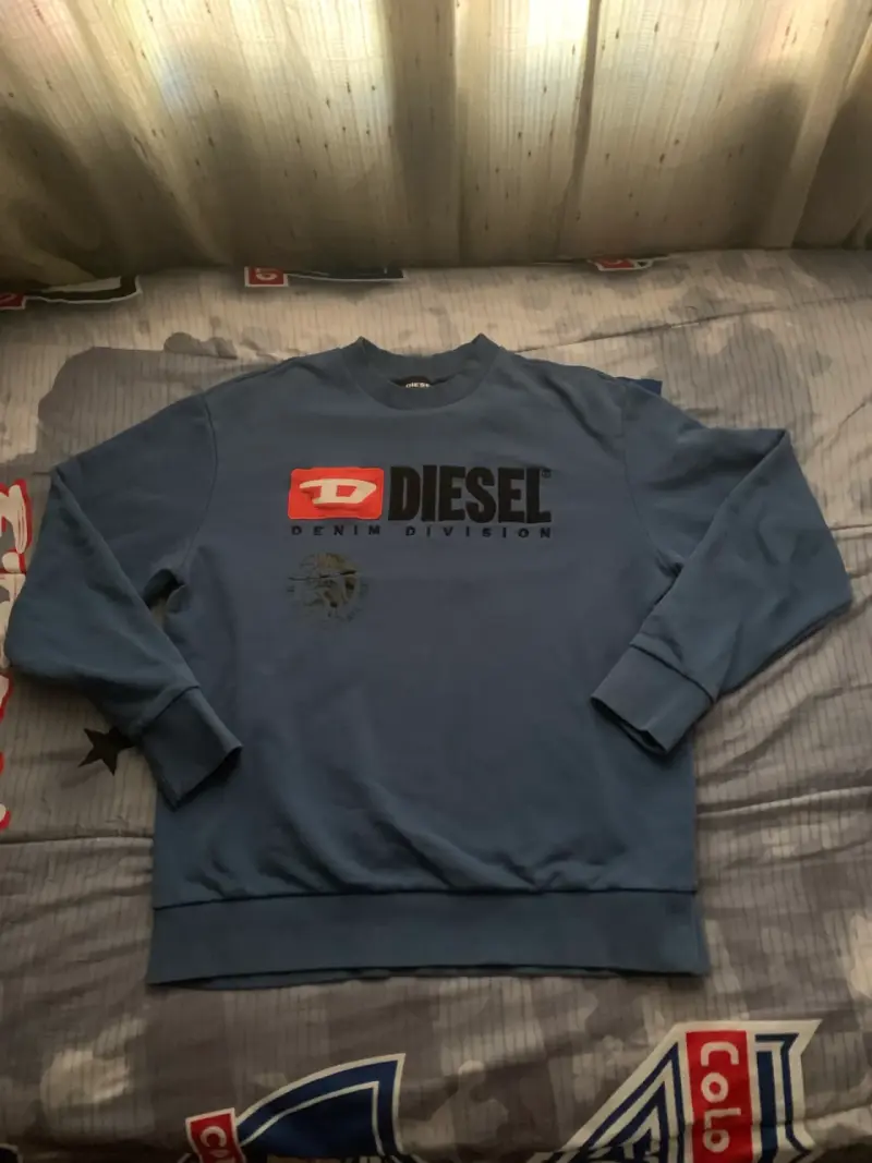 Polerón Diesel azul denim division talla M - 1