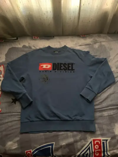 Polerón Diesel azul denim division talla M - miniatura 1