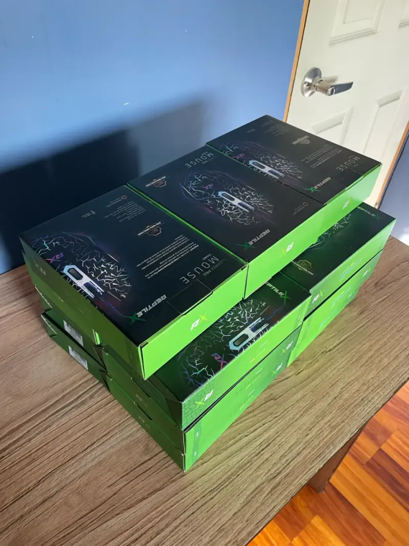 Lote 15 Mouse Gamer Pro ReptileX con RGB - 1