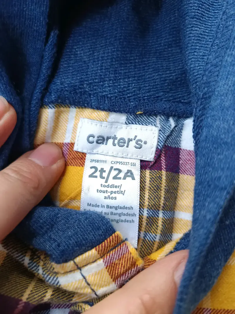 Camisa a cuadros con capucha para niño - 3