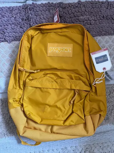 Mochila Jansport amarilla nueva - miniatura 1