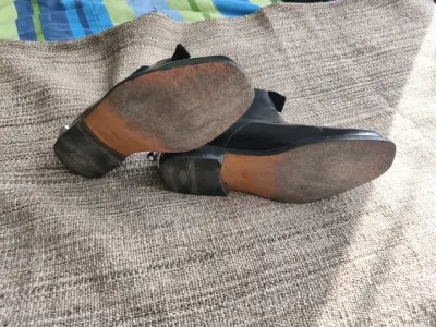 Botines de cuero negro elegantes para hombre - miniatura 3