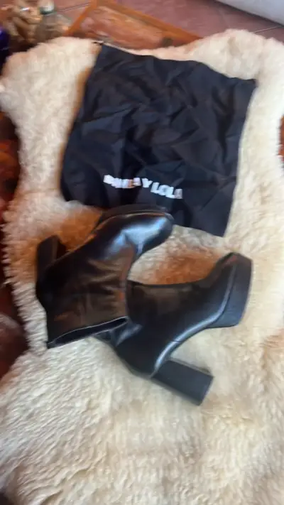 Botines de cuero negro Bimba y Lola - miniatura 2