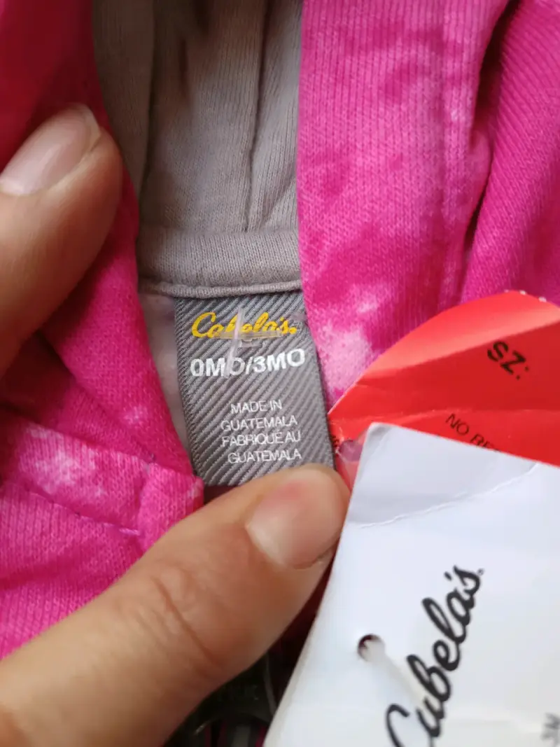 Polerón infantil rosa con capucha Cabela's - 3