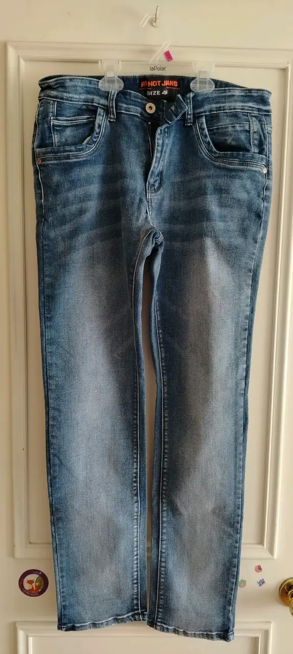 Jeans azul claro para mujer talla 40 - 1