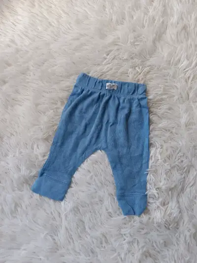 Pantalones de bebé azul claro delgado - miniatura 1