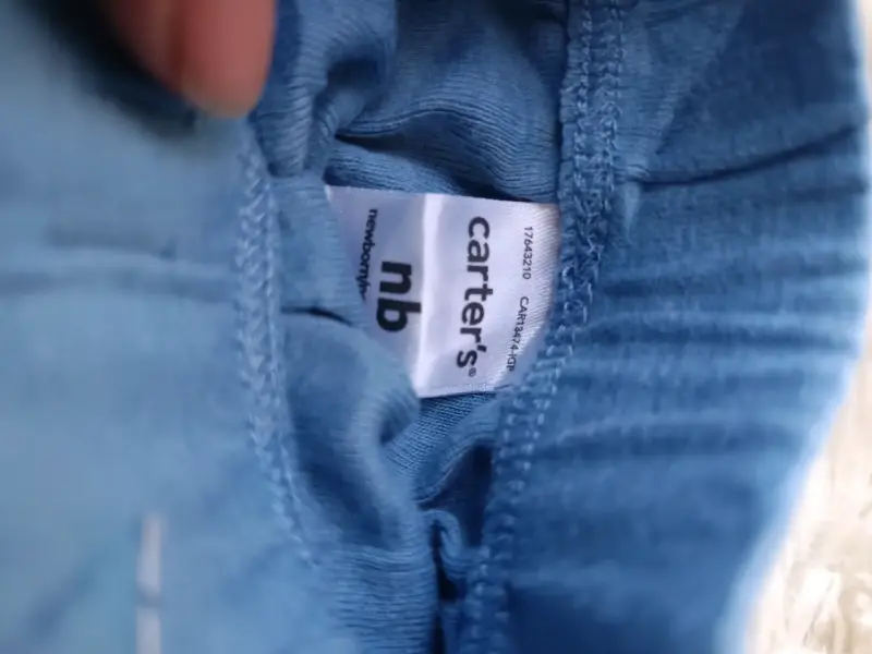 Pantalones de bebé azul claro delgado - 3