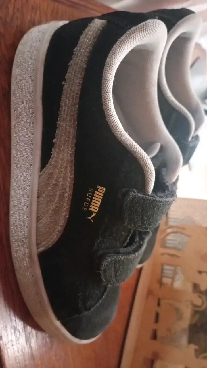 Zapatillas Puma Suede negras para niños - 1