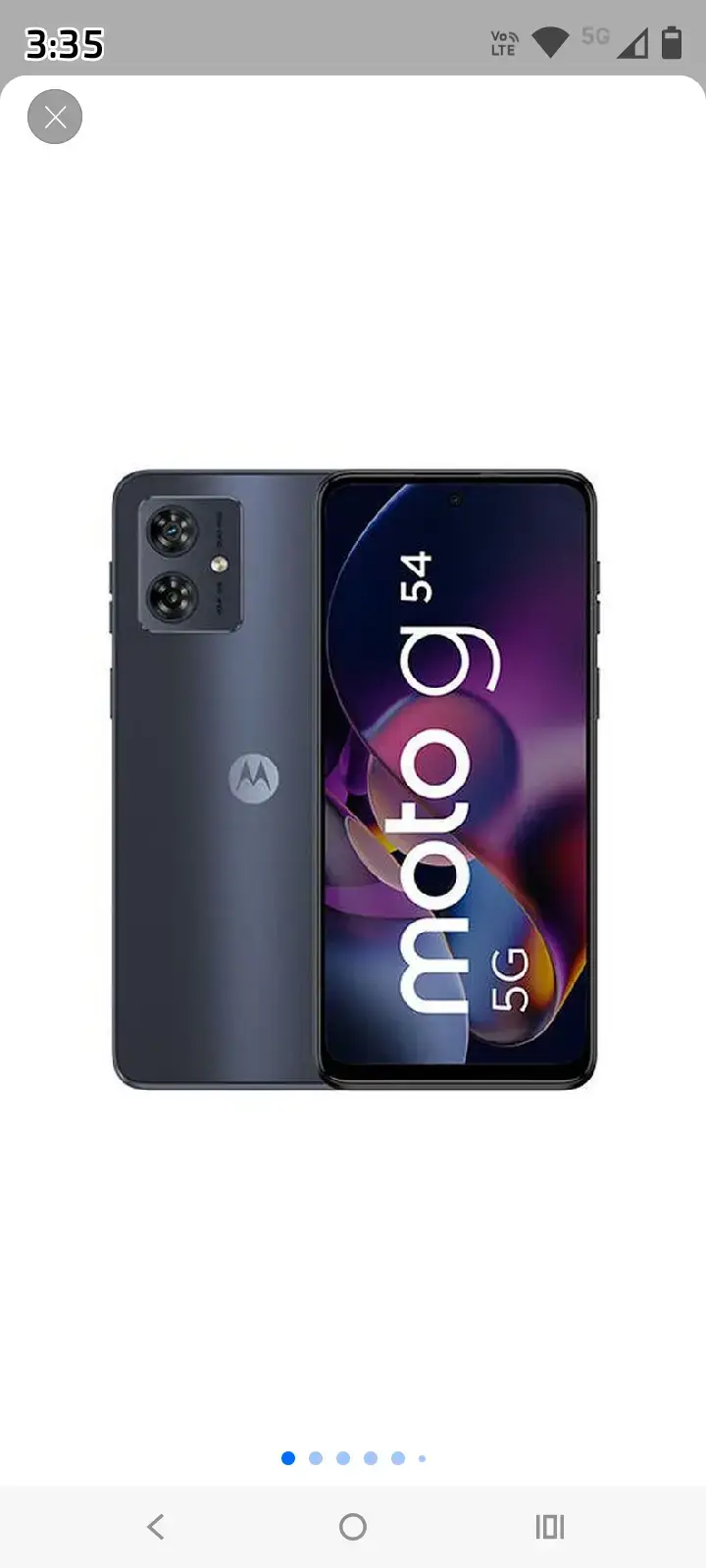 Smartphone Motorola Moto G54 5G azul