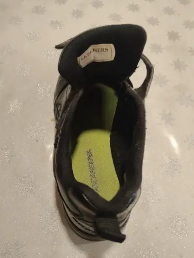Zapatilla negra Skechers para niños - miniatura 6