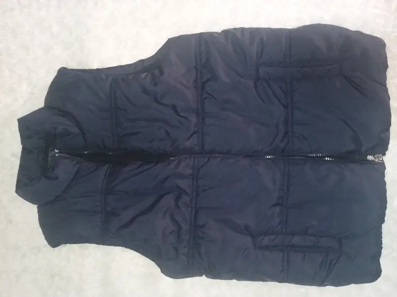 Parka sin mangas, acolchada, azul marino