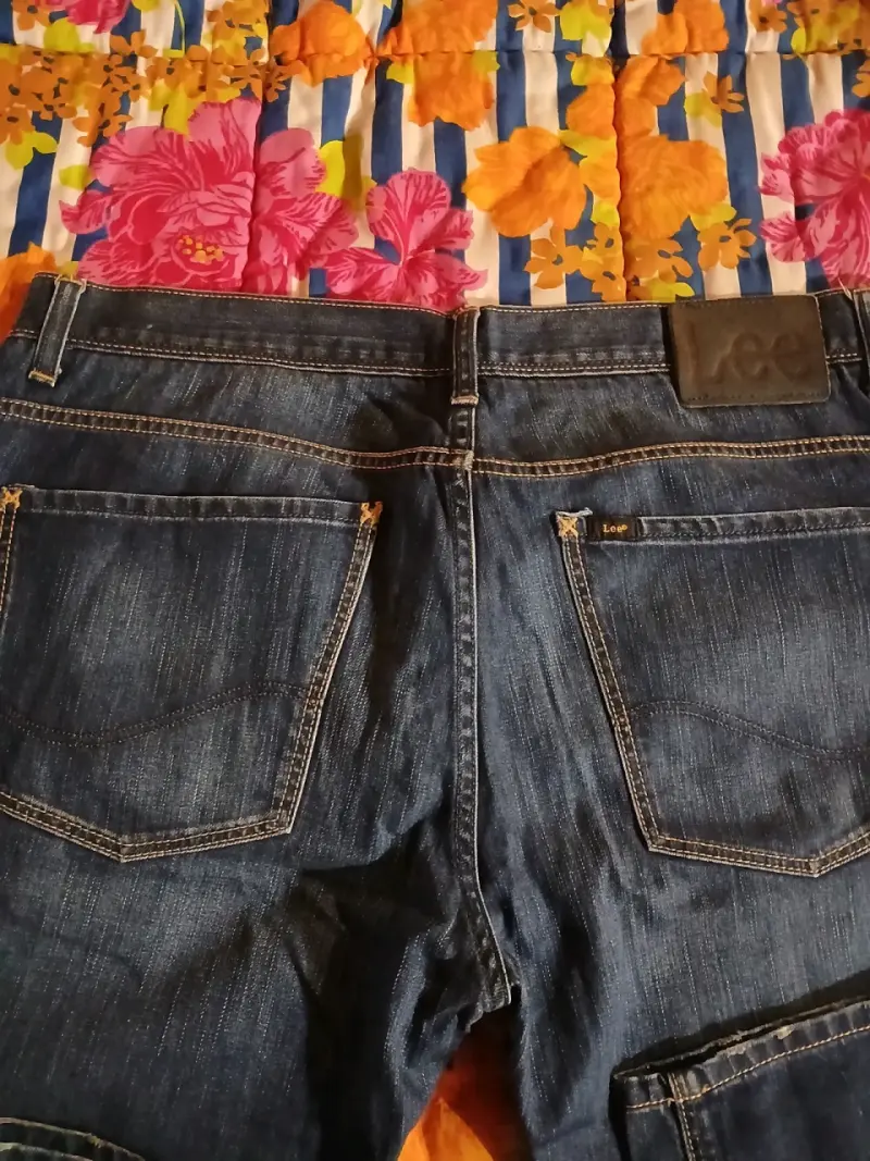 Jeans Lee azul oscuro para hombre en buen estado - 2