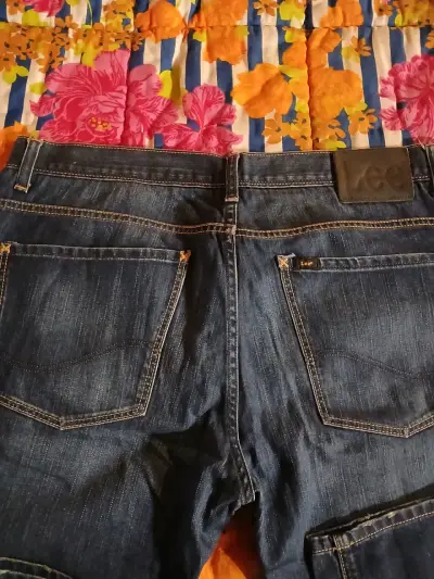 Jeans Lee azul oscuro para hombre en buen estado - miniatura 2