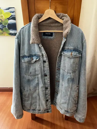 Chaqueta de mezclilla Foster con forro de lana - miniatura 1