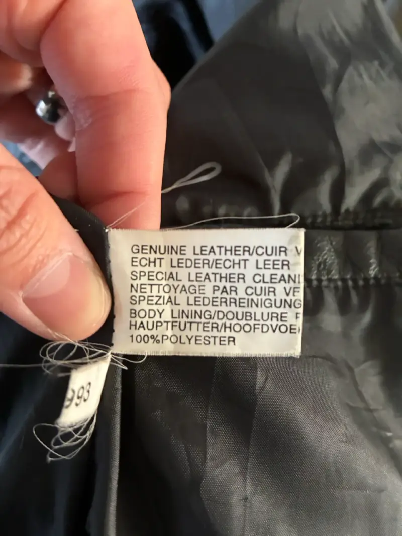Abrigo largo efecto cuero Vintage Talla S - 2