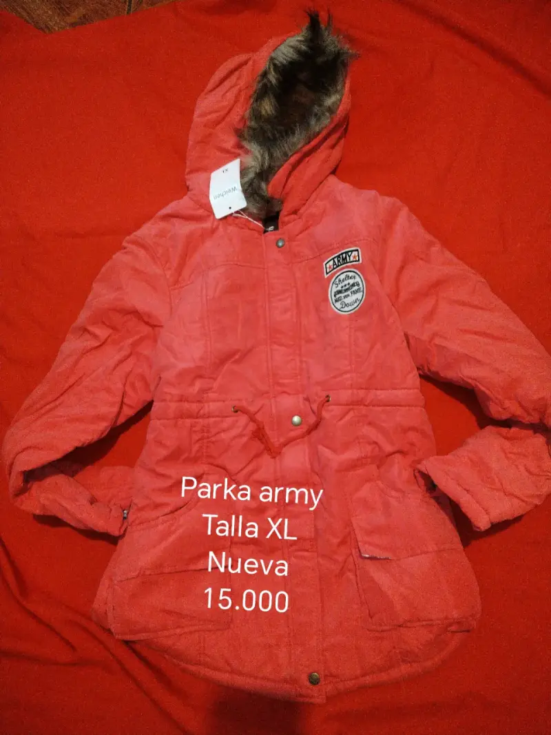 Parka blanca para mujer con capucha - 3